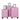 Chic Pink 3-Piece Luggage Set: Spinner Wheels & TSA Lock