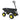 Folding car Poly Garden dump truck with steel frame, 10 inches. Pneumatic tire, 300 lb capacity body 75L