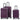 Plum Perfect 3-Piece Luggage Set: Spinner Wheels & TSA Lock