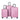 Pink Breeze 3-Piece Spinner Luggage Set with TSA Lock & Hooks (20/24/28)