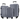 JetStream Ultra-Light 3-Piece Spinner Luggage - Sleek Grey