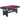 6-ft Pool Table with Table Tennis Top - Black with Red Felt