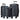 Ultra-Light 3Pc Spinner Luggage Set - TSA Lock, Black, Durable & Stylish