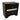 Modern Style Black Wood Nightstand with 2 Drawers