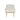 Luxe Cream Velvet Armchair - Sleek Metal Legs Elegance