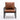 Chic Orange Faux Leather Accent Chair - Sleek & Comfy for Modern Spaces