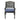 Sleek Sparta Arm Chair - Navy Blue | Modern Dining Elegance