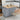 Chic Mobile Kitchen Island: Wood Top, Expandable Bar - 52.7" Grey Blue