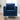 Luxe Navy Velvet Armchair - Sleek Steel-Legged Tufted Accent Chair