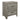 Rustic Elegance Nightstand: Weathered Gray Finish with Nickel Hardware