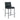 Chic Duo: Sleek Black PU Bar Chairs with Metal Legs - Set of 2