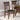 Elegant Walnut Finish Dining Chairs - Cushioned Seat Duo for Cozy Meals