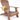 ComfyCozy Brown Adirondack - Durable Polystyrene Patio Chair