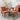 Chic Orange A&A Dining Chairs - Set of 2 with Bronze Accents