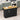 Spacious Black Kitchen Cart: 53.5" w/ Spice & Towel Rack + Storage